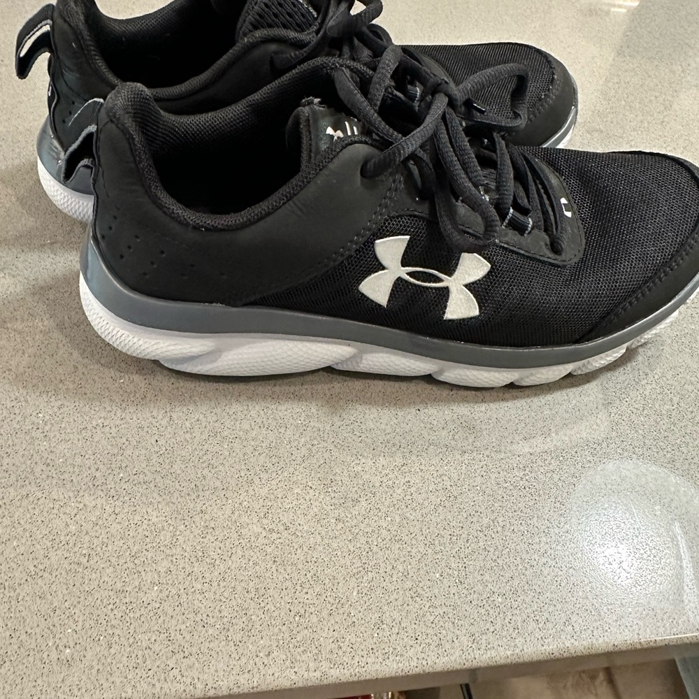 Under Armour Black and White Sneakers